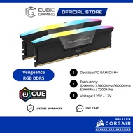 Corsair Vengeance RGB DDR5 7200Mhz/6200Mhz/6000Mh/5600/5200Mhz DIMM Desktop PC Dual Kit RAM Memory (