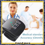 CozyCoves Voice Prompt Rechargeable Blood Pressure Monitor Wrist Style Digital With Big LCD