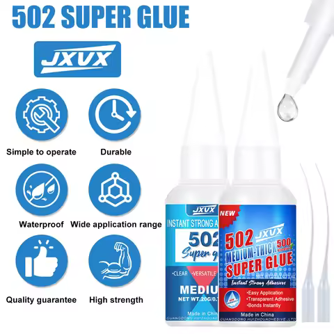 502 Premium Super Strong Glue Kit, Quick-Drying Epoxy Adhesive, Christmas, Repair Tools for Office o