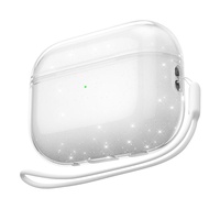 Ốp Silicon Trong Suốt Lấp Lánh Cho AirPods Pro Gen 1/2/3 Phụ Kiện Bảo Vệ Chống Sốc Tương Thích Với A