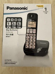行貨 Panasonic KX-TGE110 大按鍵 大螢幕 室內無線電話 家居電話 家用電話