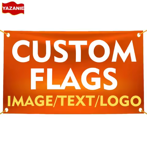 Polyester Graphic Printed Custom Flag with Brass Grommets 3x5 4x6 5x8 6x10FT Single Double Sided 60x