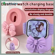 TAMAKO Smart Watch Charger Stand, Silicone Shockproof Watch Charging Dock, Creative Portable Durable
