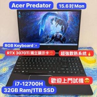 (Acer 3070Ti 頂級電競機) Acer  i7-127...
