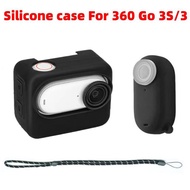 Silicone Case For Insta360 Go 3/Go 3S Protective Case Soft Action Camera GO3 GO3S Protector Shell Co