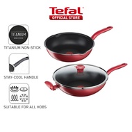 Tefal So Chef CW Set Wok Pan 30cm w/lid + Deep Frypan 24cm (G13594 + G13584) CWS311