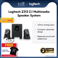 Logitech Z313 2.1 Multimedia Speaker System, PC/PS4/Xbox/TV/Tablet/Music Player - Black (980-000413)