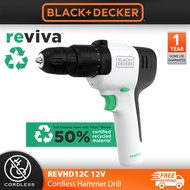 BLACK + DECKER 12V REVIVA Cordless Hammer Drill REVHD12C