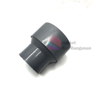 VS 2 x 1 1/4 田 PVC Flok Vlok Sok 2 x 1 1/4 Inch Vlok Socket 2 x 1 1/4 Inch Reducing Socket/