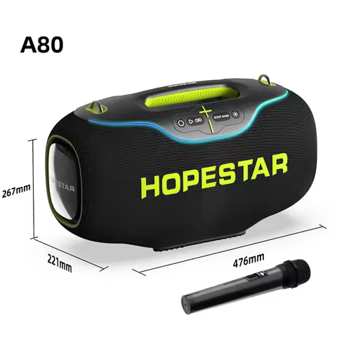 Hopestar A80 350W Outdoor Portable Subwoofer Karaoke Machine Wireless Hifi Sound Quality Dual Pairin