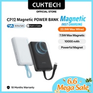 CUKTECH Magnetic 20W Fast Charging 10000mAh Powerbank Wireless Charger with Built-in Cable