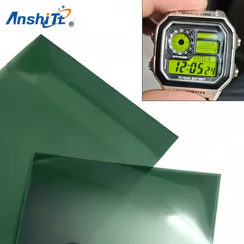 0/90Degree 5*5cm Yellow Green Color Polarized Film,AdhesiveLinear Polarizer Filters Polarization Fil