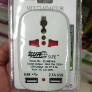 Travel adaptor / Multi adaptor 2 USB 2.1A