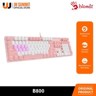 A4Tech Bloody B800 Pink Light Strike DIY Keycaps Wired Mechanical Gaming Keyboard - Red Linear
