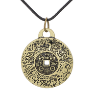 Kalung Amulet Keberuntungan Paduan Seng Kalung Hoki China Kalung Jimat Keberuntungan Money Amulet As