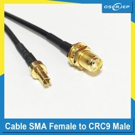 1PC Modem Antenna Entension Cable SMA Female Jack nut to CRC9 Male Plug Connector RG174 Coaxial Cabl