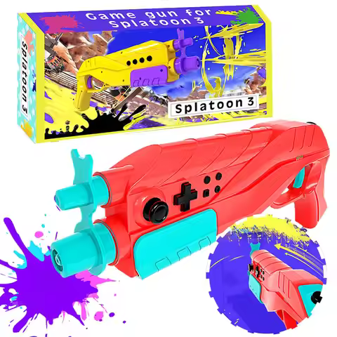For Nintendo Switch Splatoon 3 Shooting Gun Bluetooth Controller with Vibration Motor Joy Con Hand G