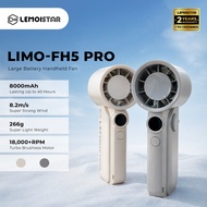 Lemoistar FH5 Pro Handheld Portable Rechargeable Mini Turbo Fan / Memory Fan Speed / Stepless Wind S