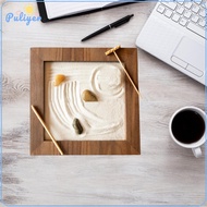 Zen Garden Kit Desk Decor Beautiful Versatile Gift Wooden Zen Sand Garden for Room Relaxation Living