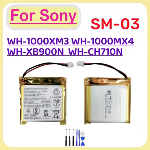 SM-03 SP624038 1000mAh Battery For Sony WH-1000XM3 WH-1000MX4 WH-XB900N WH-CH710N Headset Batterie A