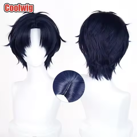 Coolwig Synthetic Hair Hirotaka Nifuji Cosplay Wigs Wotakoi: Love is Hard for Otaku 30cm Short Dark 