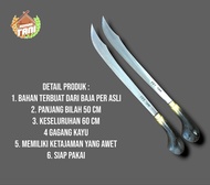 PARANG BERKEBUN MODEL SAMURAI / PARANG SERBAGUNA / PARANG ATAU GOLOK BAJA PER ASLI SUPER TAJAM