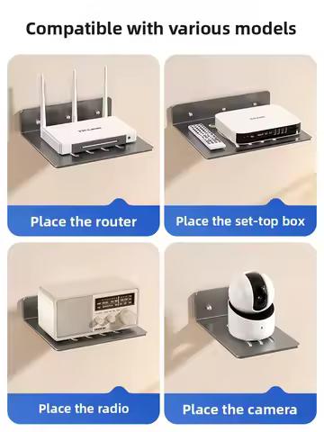 Wall-Mounted Router Storage Ra TV Box Projector Holder Metal elf Living Room Organization Tool Fiing