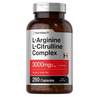 Horbäach, L-Arginine L-Citrulline Complex 3000mg, 250 Capsules