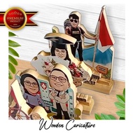 [LV] Wooden Caricature - Karikatur kayu 3D Hadiah Custom