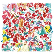 ◑✷☌ 10/50PCS Cartoon Disney The Little Mermaid Ariel Stickers Sticker DIY Guitar Laptop Luggage Fridge Decals Party Favors for Kids