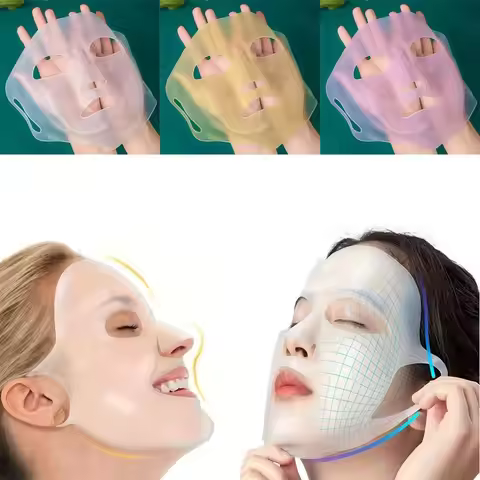 Reusable Silicone Face Mask Holder 3D Ear Hanging Design Moisturizing Facial Mask Cover Anti Wrinkle