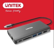 UNITEK D1019A USB3.1 Type-C 8 in 1 Hub with Power 8 合 1 擴充器