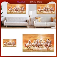 MagiDeal 7 Running Horses Wall Decor Animal Painting Gift Unframed Style Landscape Canvas