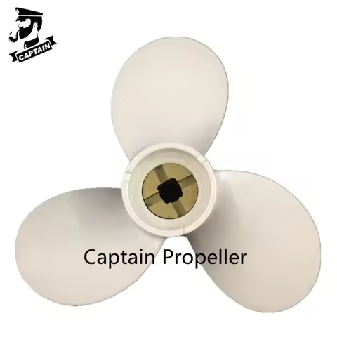 Captain Propeller 9x7 1/2-C Fit Yamaha Outboard Engines 5HP 8HP Aluminum Pin Drive Spline RH 655-459