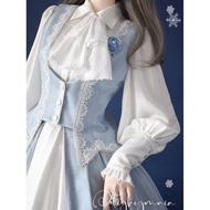 Miss Leisha Lolita White Blouse Pointed Collar20250926