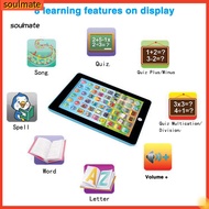 soulmate|  Number Learning Tablet Children Tablet Kids Learning Tablet Touch Screen Educational Toy 