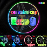 4 Colors Honda Luminous Stem Caps Car Tire Valve Cap Car Wheel Hub Glowing Tyre Stem Cover For Honda Fit Civic Accord City Odyssey HRV CRV Jazz Vision CRZ