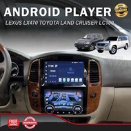 Android Player LEXUS LX470 04-07 TOYOTA LAND CRUISER LC100 with aircond button 8 core 360 camera car