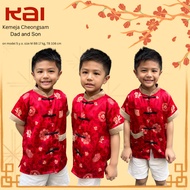 KEMEJA Men's Chinese New Year Clothes Oneset Kmja Shio Bapak2 Imleq Chinese Men's Suit Long Sleeve S