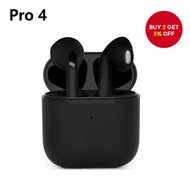 Pro4 TWS Bluetooth Headphones 9D Stereo Wireless Earphones In-Ear HiFi Earbuds Hands-Free Headset Pr