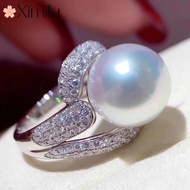 ♥ Original Luxury High Carbon Diamond Pearl Ring Female Design ins Light Luxury Exquisite Jewelry silver 925 original ring for women rings men korean jewelry cincin lelaki cincin perempuan couple cincin emas korea 戒指