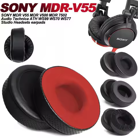 Earphone Pads for SONY MDR V55 MDR V500 MDR 7502 Replacement Earpads Headphones Earmuffs Soft Cloth