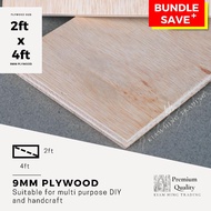9mm Plywood (2ft x 4ft) DIY board sheet | timber panel wood | plywood | Papan Perabot | Papan kayu D