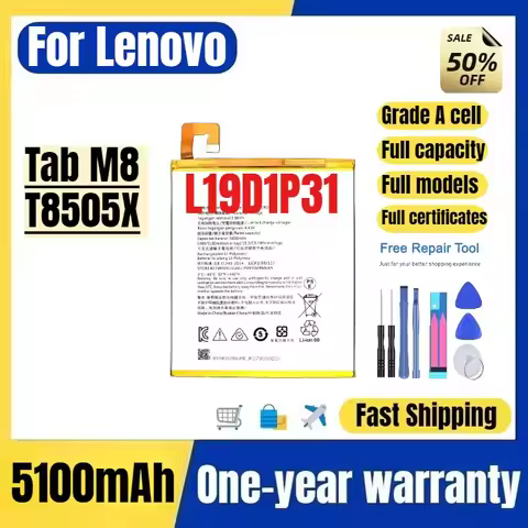 L19D1P31 for Lenovo Tab M8/T8505X Tablet Battery High Quality High Capacity Battery Replacement Bate