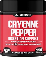 ▶$1 Shop Coupon◀  Cayenne Pepper Capsules Organic with Ginger Root, Beet Root, and Black Pepper and