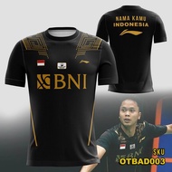 SUDIRMAN CUP INDONESIA THOMAS UBER 2021 JERSEY BNI badminton edition isa Custom Name