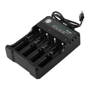 Rechargeable 4-Slot Battery Charger Li-Ion Usb Smart Fast Charger For 18350 18500 18650 Battery Aaa Li-Ion Battery
