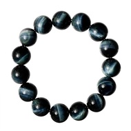 【正佳珠寶】藍虎眼石 頂級對眼閃電藍虎眼 14mm 藍虎眼手珠