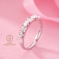 精緻新品💗！ 0.81ct Diamond Ring  18k gold , price 9880HKD 超級sweet鑽石戒指💗😍！全部心型高質！ 鑽石total 81份，共7粒，每粒平均11-12