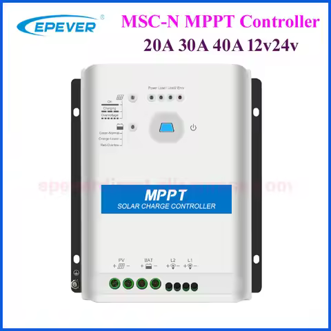 EPEVER MSC-N Series MPPT Solar Charge Controller with a two-way load output 12v 24v 20A 30A 40A MSC2